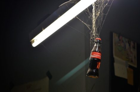 "Magdalena" coke bottle in the club offices