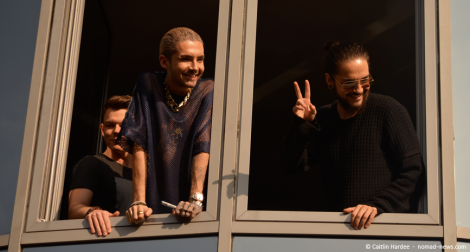 Tokio Hotel greet fans at the radio SAW studios in Magdeburg, Germany. Copyright: Caitlin Hardee